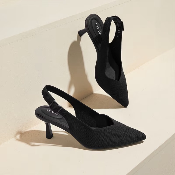 Vivaia Addison Pointed-Toe Slingback Heels size 42/10.5 - Picture 1 of 10
